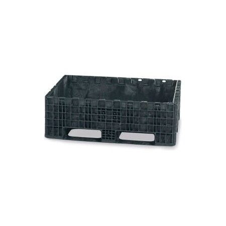 Lewisbins ORBIS Heavy-Duty Bulkpak Containers HDRS3230-18 - 32 x 30 x 18 - Fixed Wall Black HDRS3230-18 BLK
